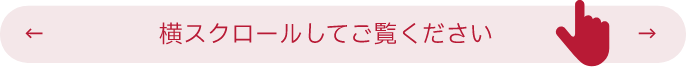 横スクロールしてご覧ください