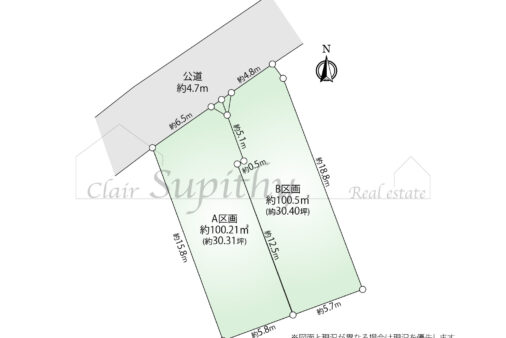 売地　東海岸南4丁目B区画　建築条件なし、憧れの東海岸南アドレス